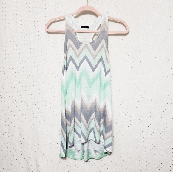 Mint & Gray Print "Glamour" Tank *Enti* Sz S* - Picture 6 of 6